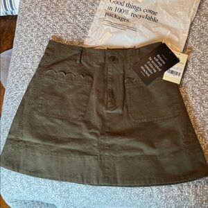 Tuckernuck Army Green Skirt